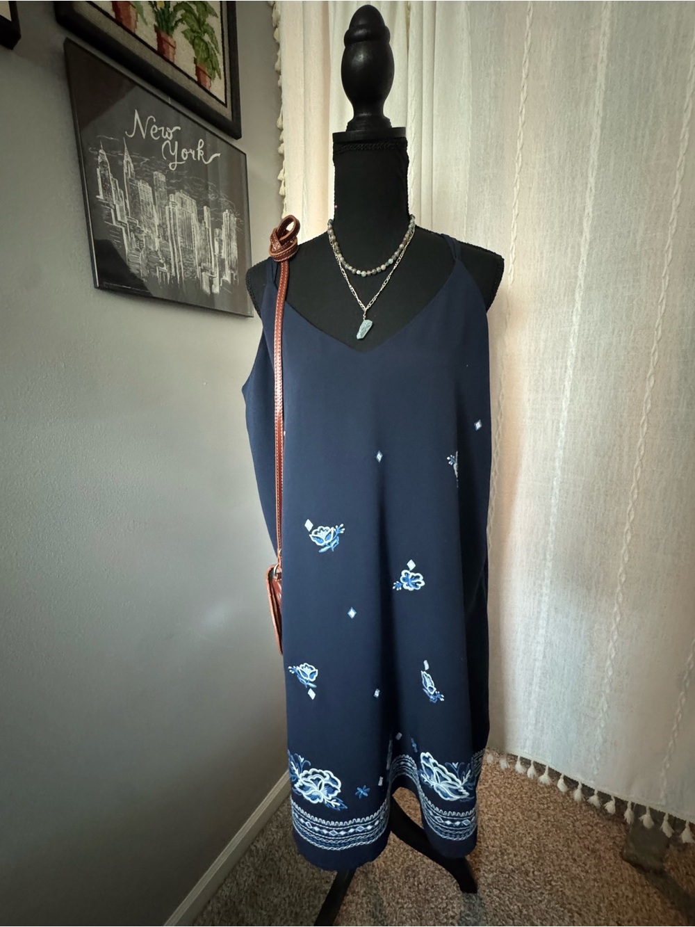 Navy Blue Xhilaration Slip Dress
